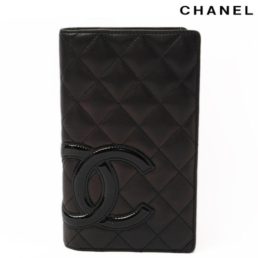 Chanel Cambon Line Leather Long Wallet A26717