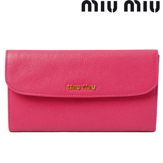 Miu Miu Leather Long Wallet 5M1420