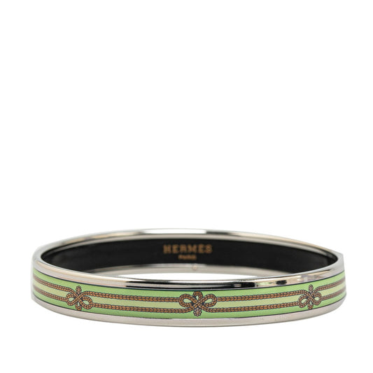 Hermes Enamel PM Bangle Emerald Green