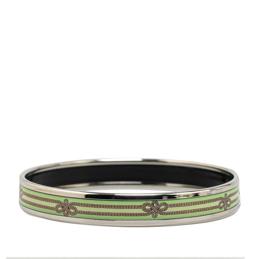 Hermes Enamel PM Bangle Emerald Green