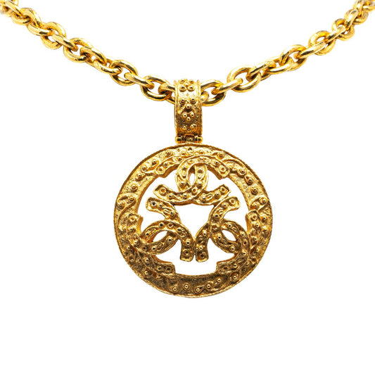 Chanel Vintage Triple Coco Mark Necklace