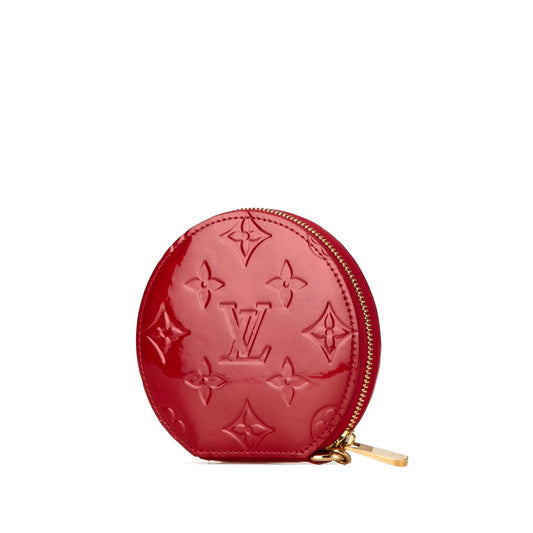 Louis Vuitton Vernis Coin Case M91417 Red