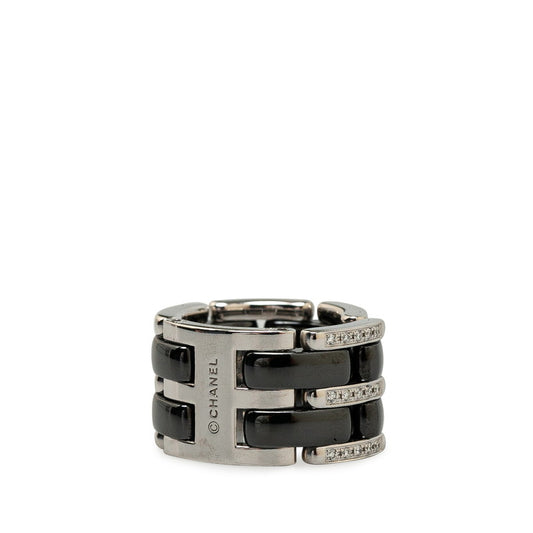 Chanel Ultra Ring White Gold Ceramic #48