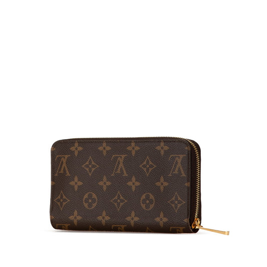 Louis Vuitton Monogram Zippy Wallet Brown