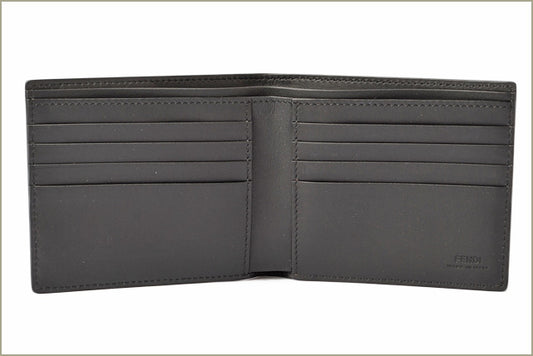 Fendi Leather Bifold Wallet 7M0169 Navy/Black