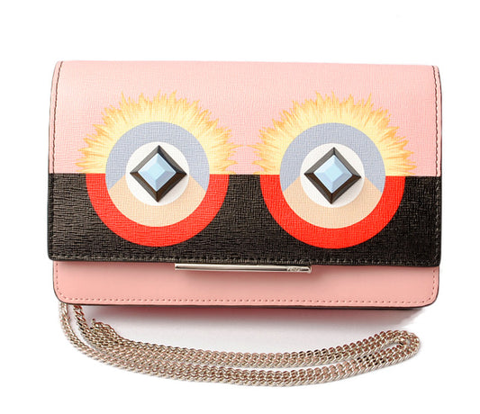 Fendi Leather Wallet Chain Mini Bag