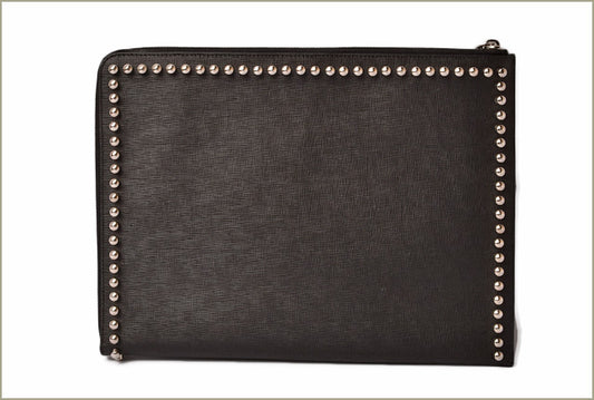 Fendi Karlito Clutch Bag Black/Silver