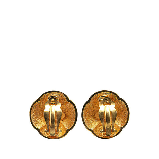 Chanel Coco Mark Gold Earrings