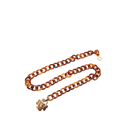 Chanel Vintage Heart Clover Chain Belt