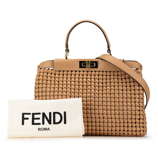 Fendi Peekaboo Leather Handbag 8BN290