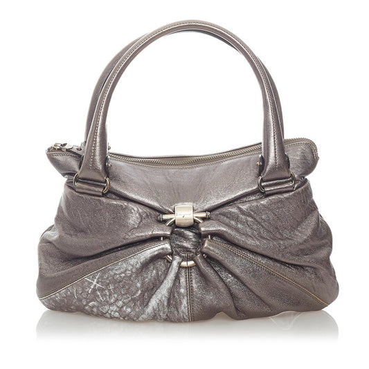 Salvatore Ferragamo Gancini Leather Handbag