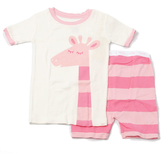 GAP Baby Girls Pajama Set Giraffe Light Pink