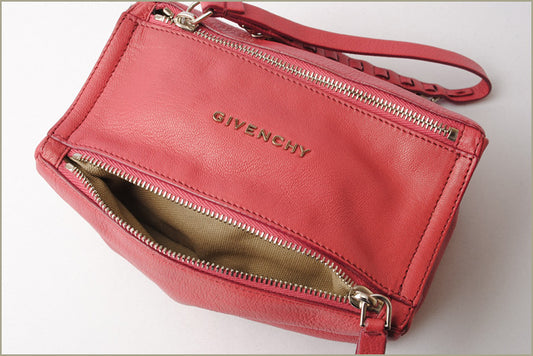 Givenchy Pandora Goat Skin Clutch Bag Pink