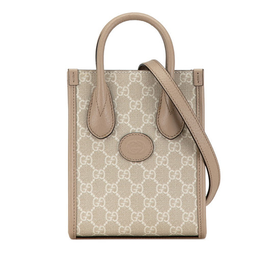 Gucci GG Supreme Mini Tote Handbag 2WAY 671623