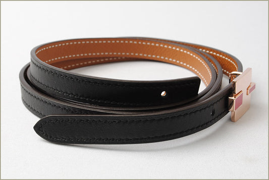 Hermes Reversible Belt Eileen Black/Brown