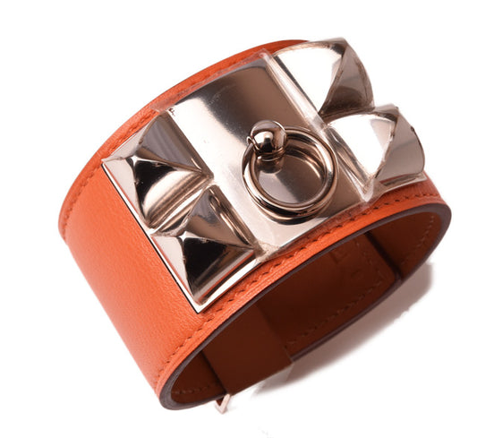 Hermes Medor Collier de Chien Leather Bangle