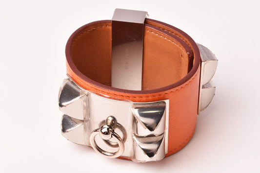 Hermes Medor Collier de Chien Leather Bangle