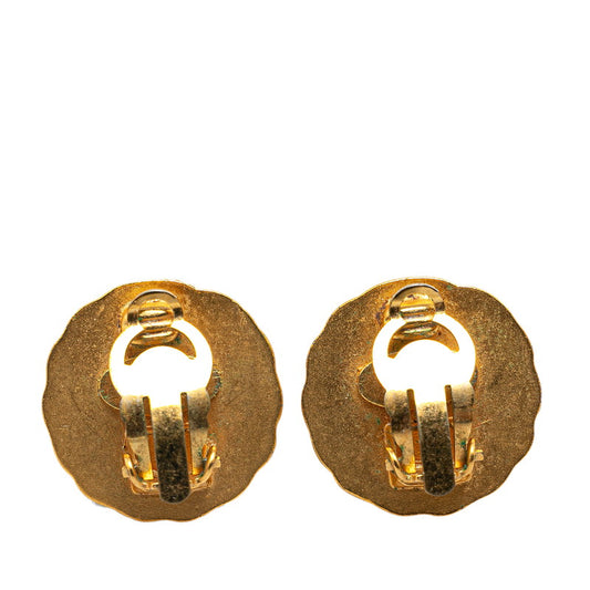 Chanel Coco Mark Gold Earrings