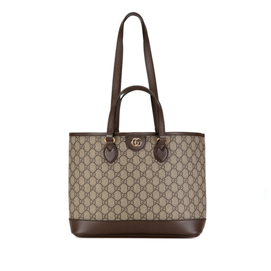 Gucci GG Supreme Tote Bag PVC Leather