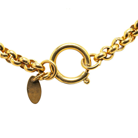 Chanel Coco Mark Gold Necklace