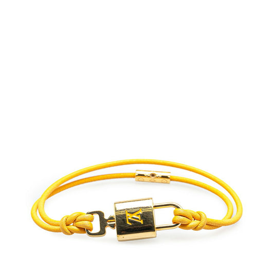 Louis Vuitton Padlock Bracelet M8519F Gold