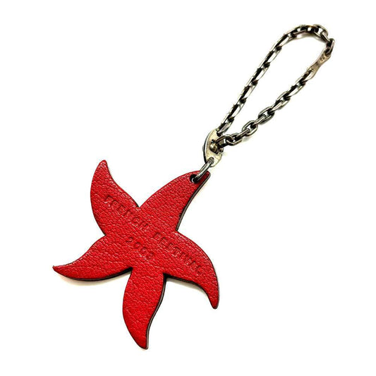 Hermes Leather Starfish Keychain 2003