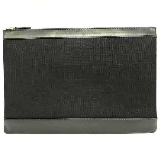 Balenciaga Canvas Navy Clip L Clutch Bag