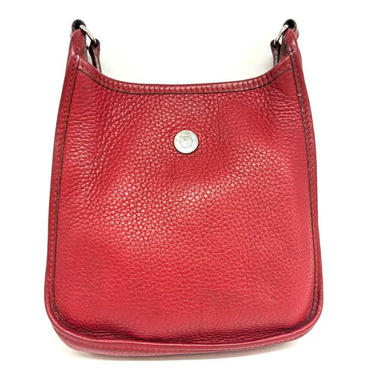 Hermes Vespa TPM Red Leather Shoulder Bag