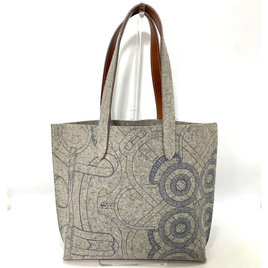 Hermes Felt Leather Calimmy MM Tote Bag