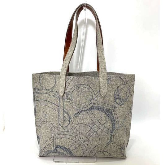 Hermes Felt Leather Calimmy MM Tote Bag