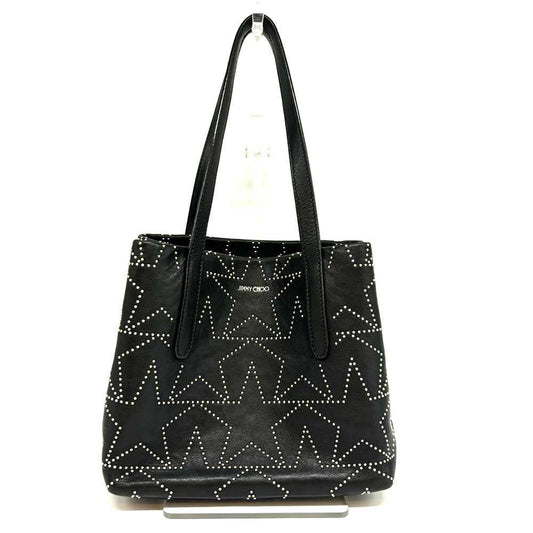 Jimmy Choo Leather Graphic Star Tote Bag