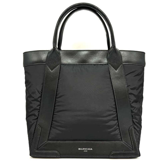 Balenciaga Nylon Cabas S Tote Handbag Black