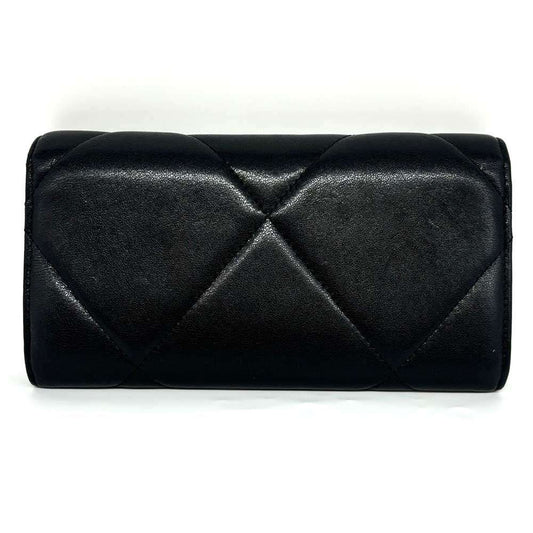 Chanel Lambskin 19 Long Wallet Black