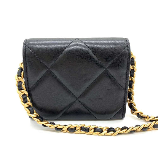 Chanel Lambskin Flap Coin Purse Crossbody