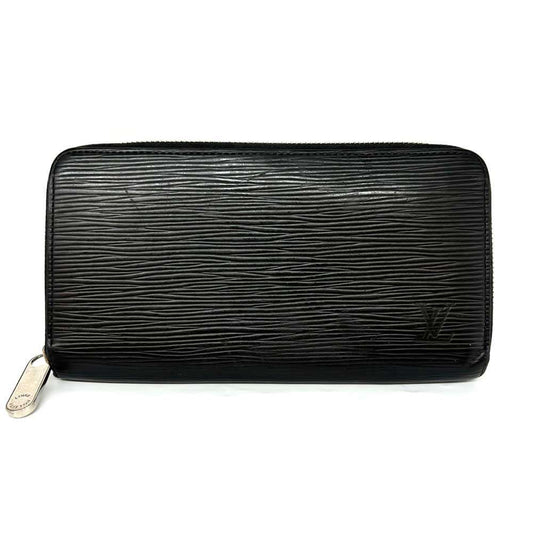 Louis Vuitton Epi Zippy Wallet Black Leather