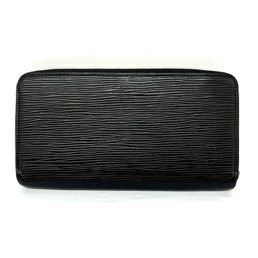 Louis Vuitton Epi Zippy Wallet Black Leather