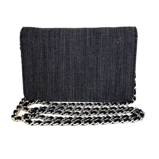 Chanel Canvas Chain Wallet Deauville Flap