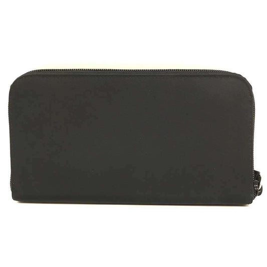 Prada Nylon Long Wallet Black Triangle Logo