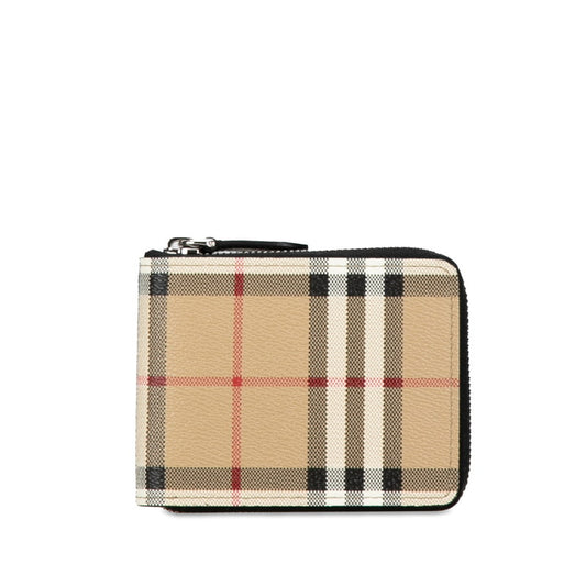 Burberry Nova Check PVC Leather Bifold Wallet