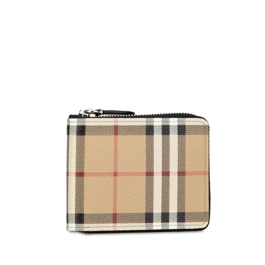 Burberry Nova Check PVC Leather Bifold Wallet