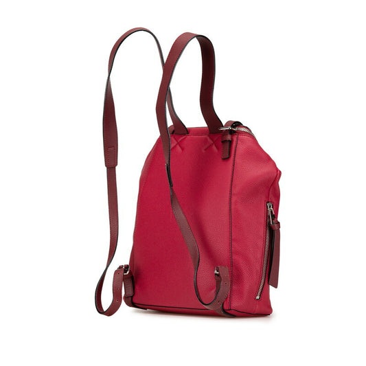 Loewe Goya Small Leather Backpack Red