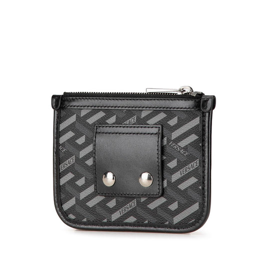 Versace La Greca PVC Leather Pouch