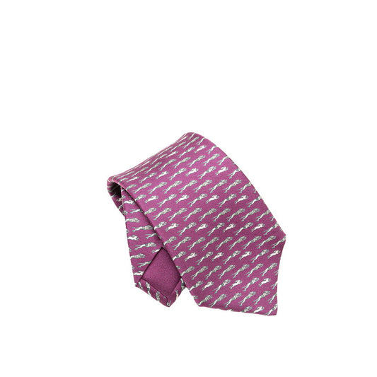 Hermes Silk Dog Rabbit Tie