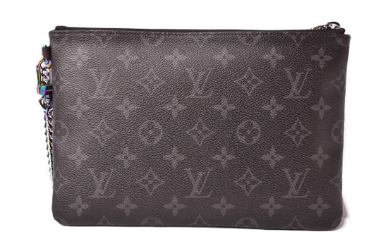 Louis Vuitton Monogram Eclipse iPad Clutch M64449