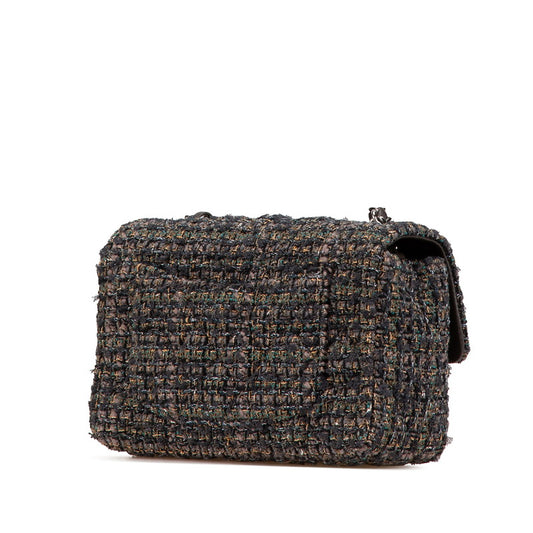 Chanel Tweed Leather Mini Matelasse Crossbody