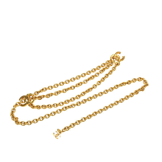 Chanel Double Coco Mark Chain Belt Gold