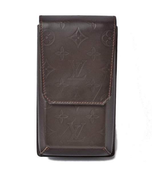 Louis Vuitton Monogram Glace Leather Belt Pouch M54800