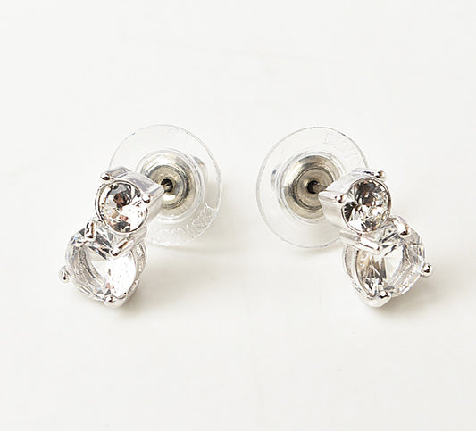 Swarovski Crystal Earrings with Rhodium Coating