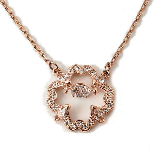 Swarovski Rose Gold Crystal Necklace Pendant