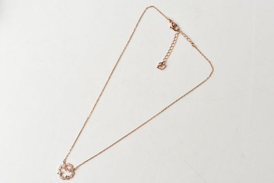 Swarovski Rose Gold Crystal Necklace Pendant